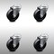 Service Caster 4 Inch SS Soft Rubber Wheel Swivel Bolt Hole Caster Set SCC-SSBH20S414-SRS-4 - alternate 1